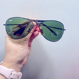 Ray-Ban Unisex Black Aviator Warrior Sunglasses
With Case